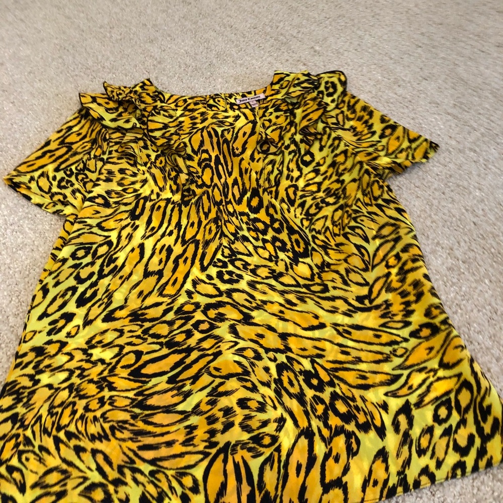 Silk animal print Juicy Couture top